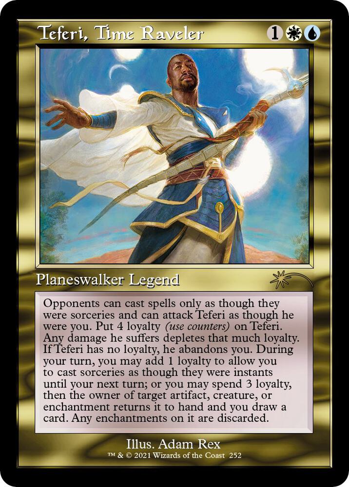 Teferi, Time Raveler 252 card from Secret Lair Drop Series