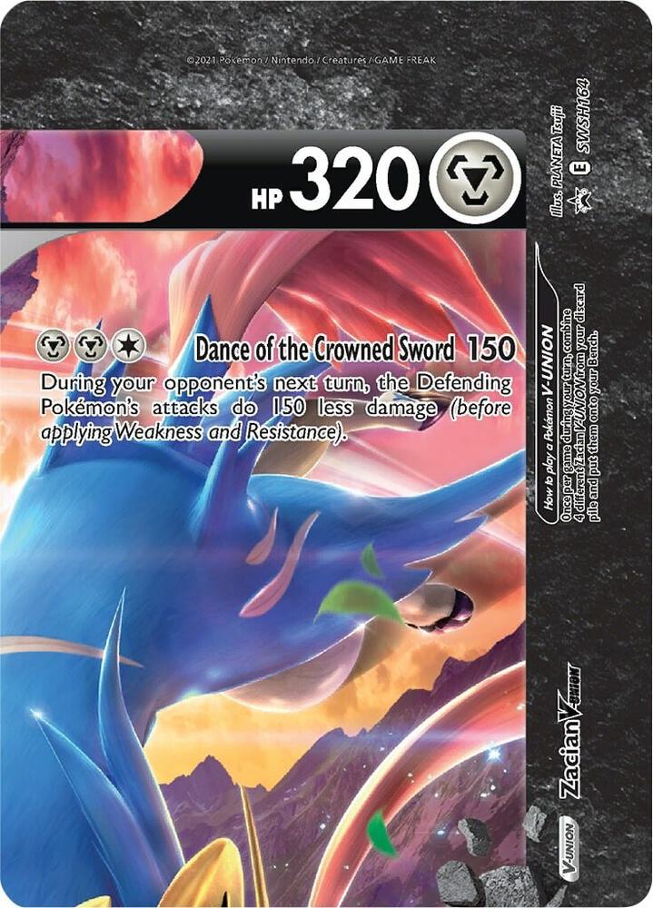 Zacian V-UNION SWSH164 card from SWSH: Sword & Shield Promo Cards