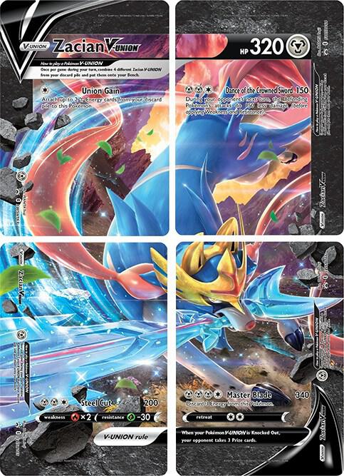 Zacian V-UNION [Set of 4] card from SWSH: Sword & Shield Promo Cards