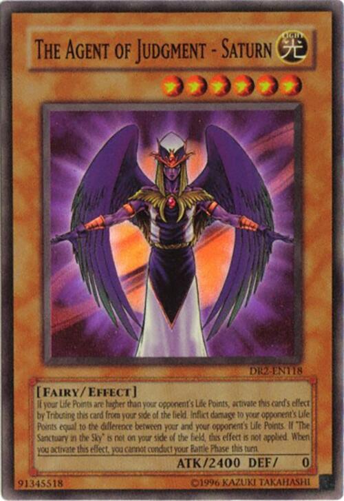 The Agent of Judgment - Saturn DR2-EN118 card from Dark Revelation Volume 2