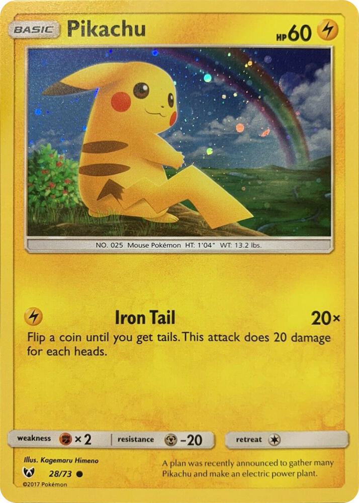 Pikachu - 28/73 (Cosmos Holo) 028/073 card from Miscellaneous Cards & Products
