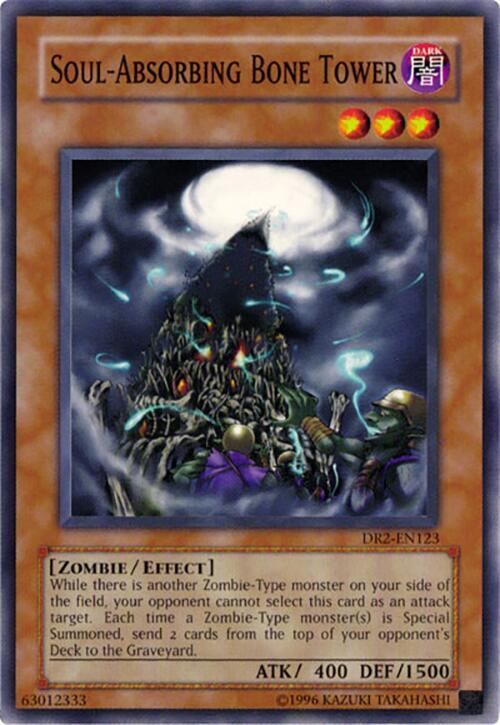 Soul-Absorbing Bone Tower DR2-EN123 card from Dark Revelation Volume 2