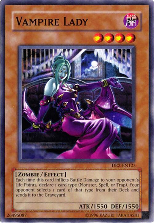 Vampire Lady DR2-EN125 card from Dark Revelation Volume 2