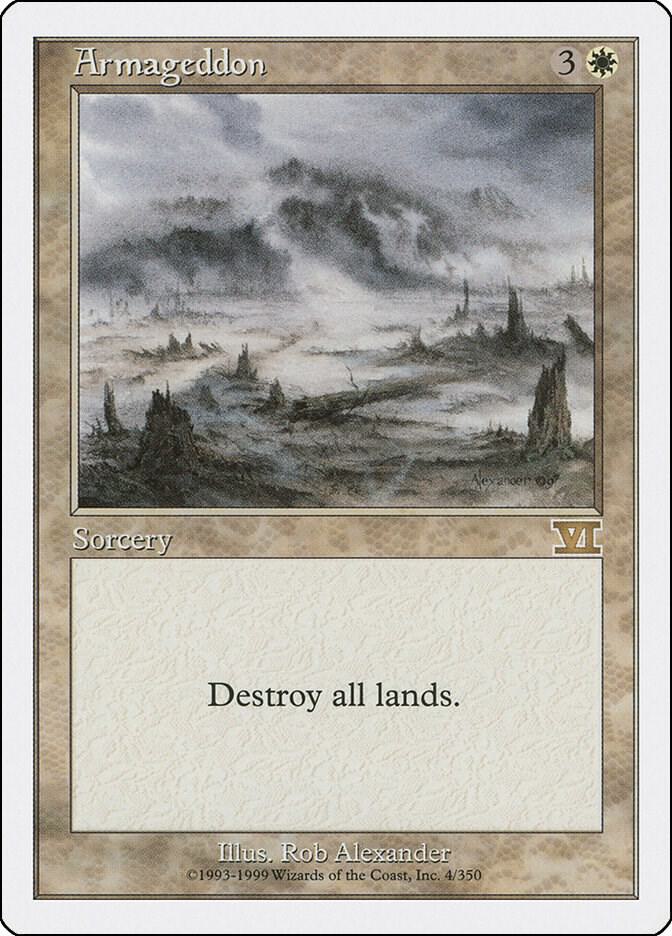 Armageddon 4 card from Classic Sixth Edition