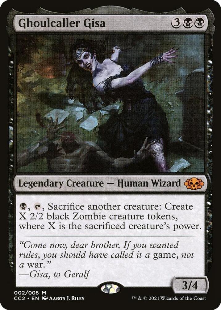 Ghoulcaller Gisa 2 card from Commander Collection: Black