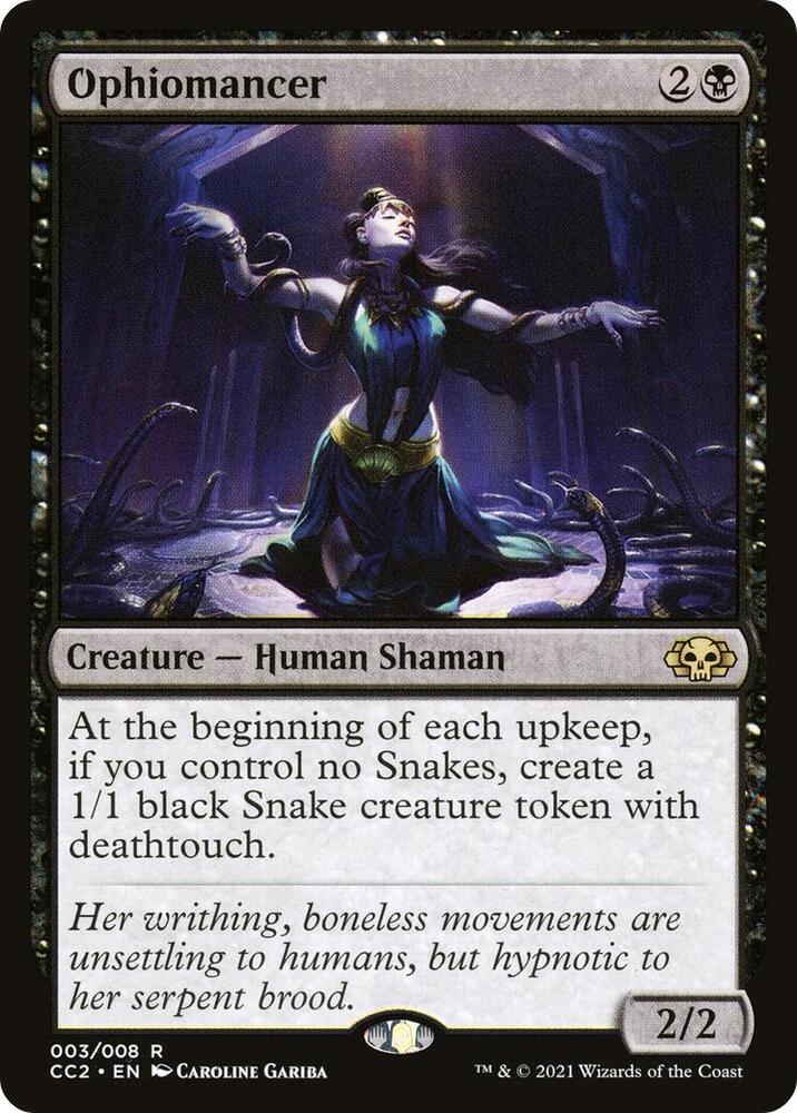 Ophiomancer 3 card from Commander Collection: Black