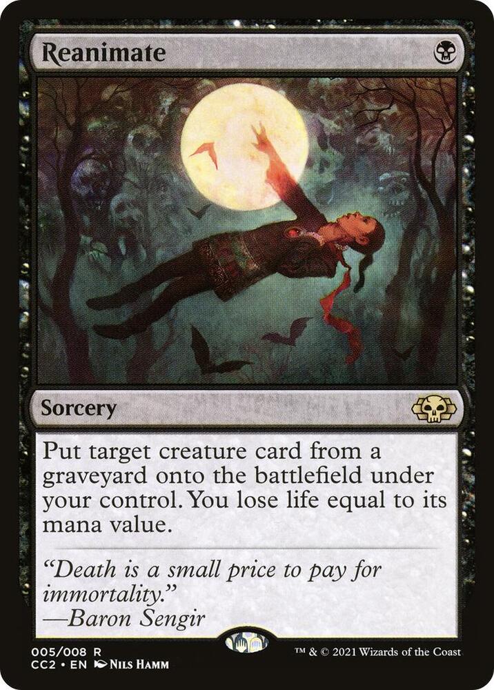 Reanimate 5 card from Commander Collection: Black