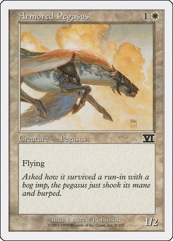 Armored Pegasus 5 card from Classic Sixth Edition