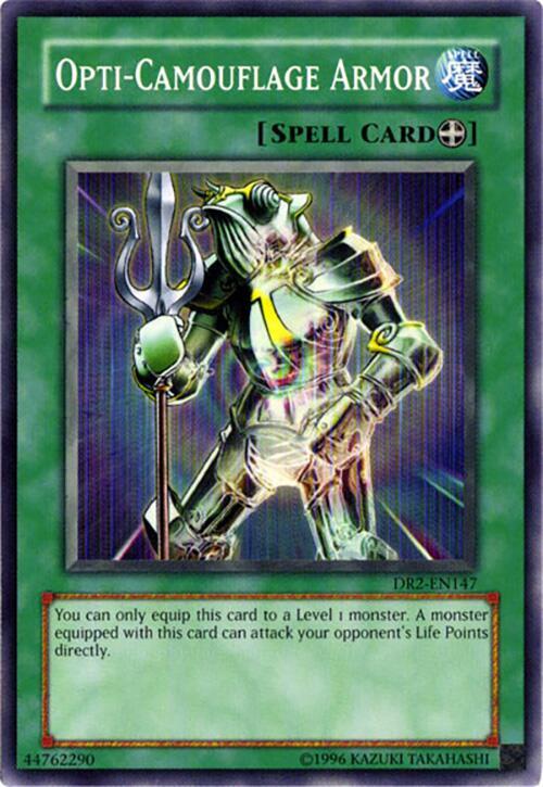 Opti-Camouflage Armor DR2-EN147 card from Dark Revelation Volume 2