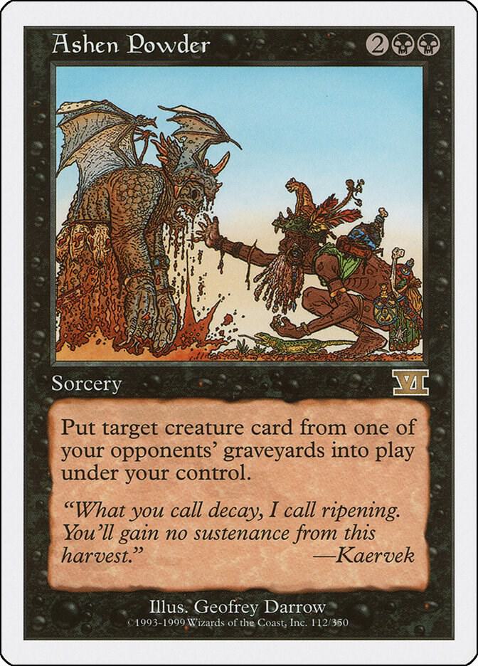 Ashen Powder 112 card from Classic Sixth Edition