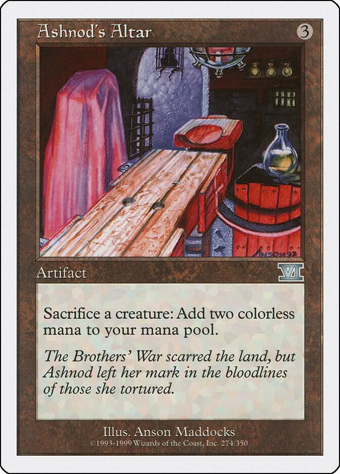 Ashnod's Altar 274 card from Classic Sixth Edition