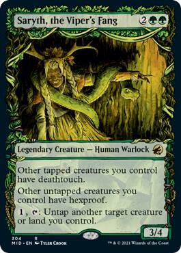 Saryth, the Viper's Fang (Showcase) 304 card from Innistrad: Midnight Hunt