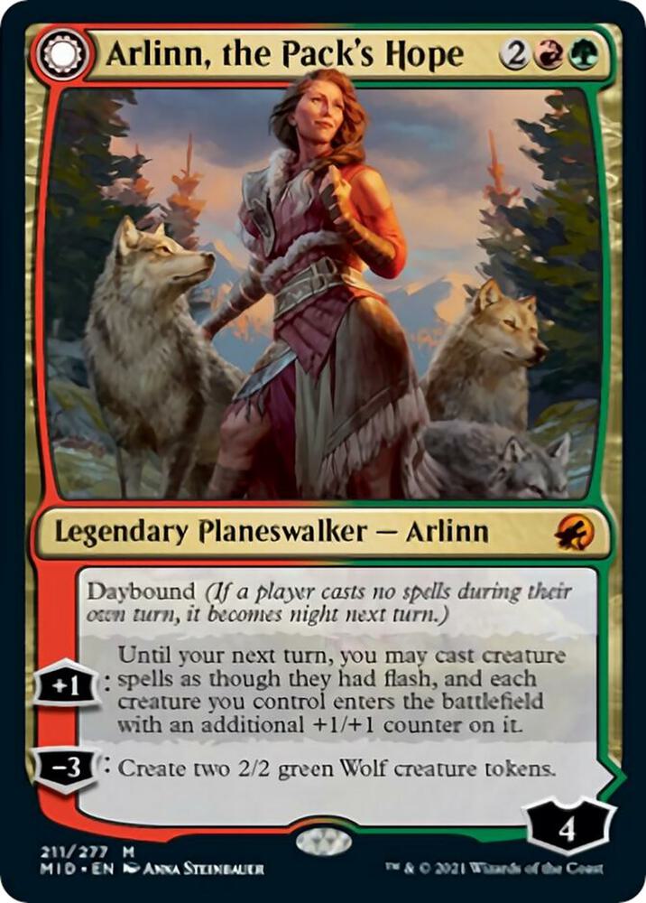 Arlinn, the Pack's Hope 211 card from Innistrad: Midnight Hunt