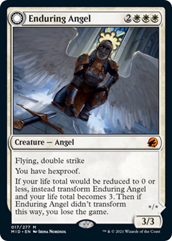 Enduring Angel 17 card from Innistrad: Midnight Hunt