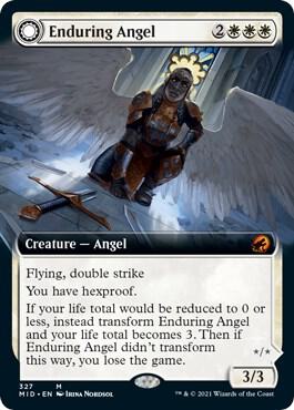 Enduring Angel (Extended Art) 327 card from Innistrad: Midnight Hunt