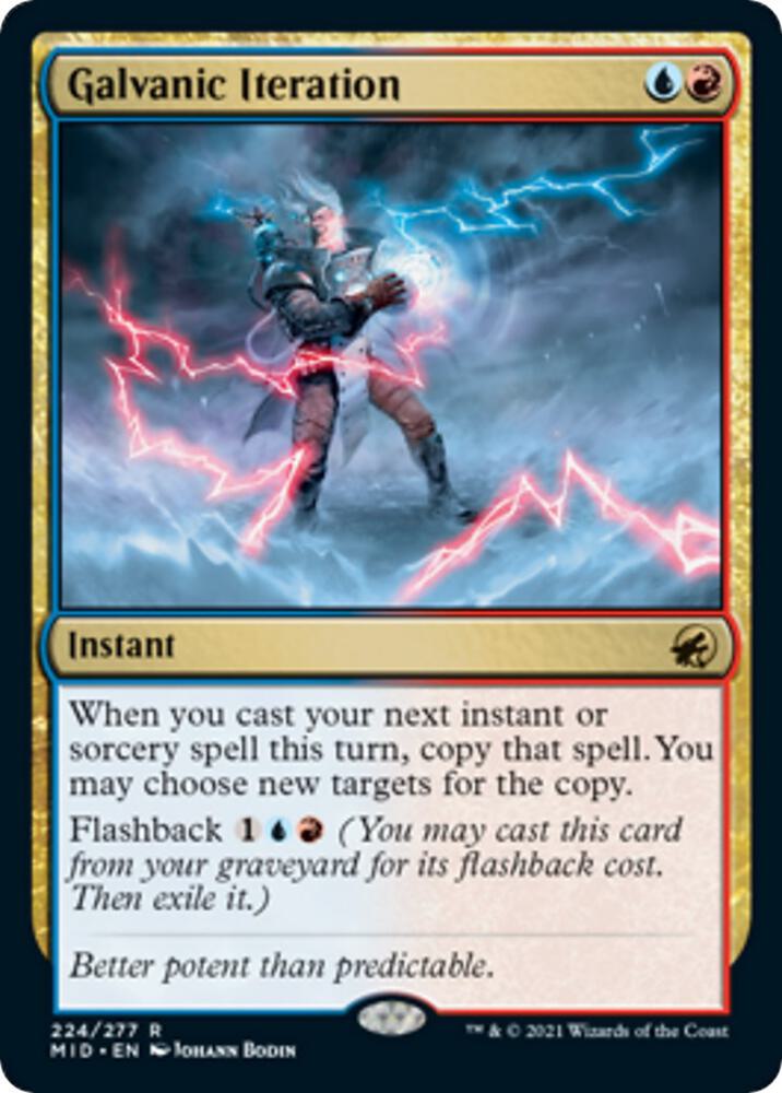 Galvanic Iteration 224 card from Innistrad: Midnight Hunt