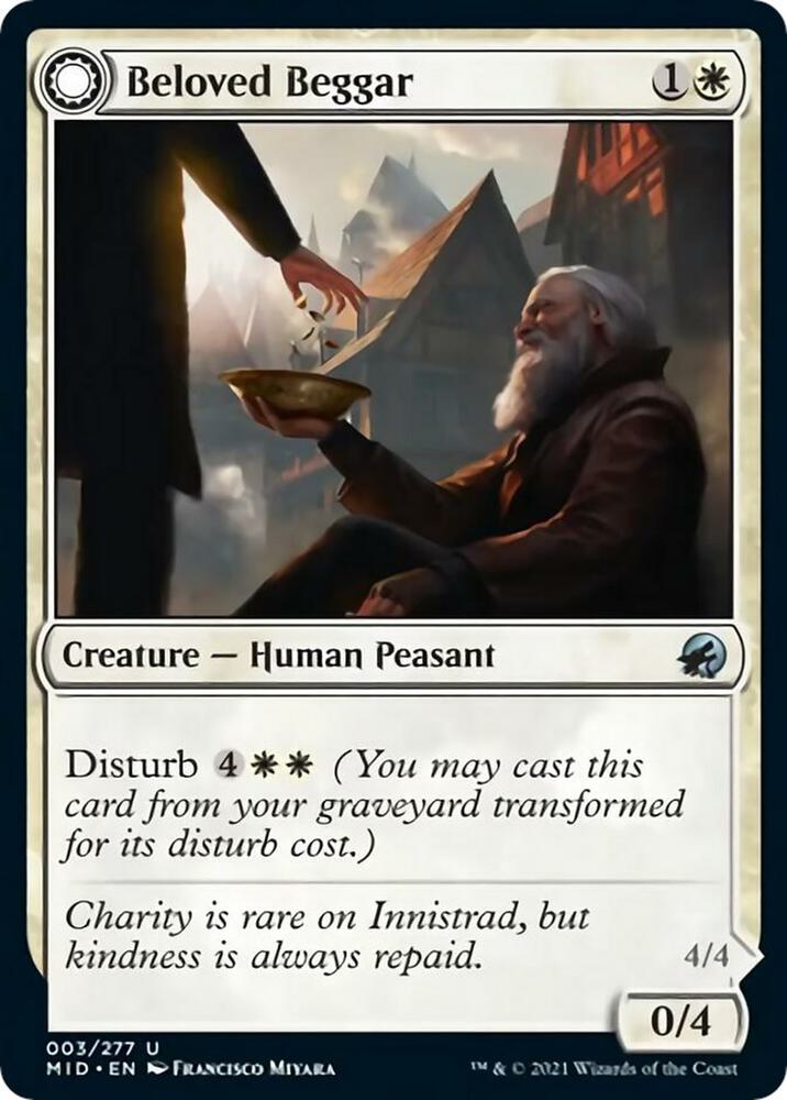 Beloved Beggar 3 card from Innistrad: Midnight Hunt