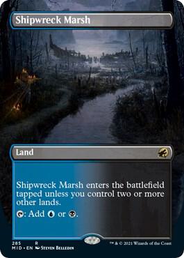 Shipwreck Marsh (Borderless) 285 card from Innistrad: Midnight Hunt