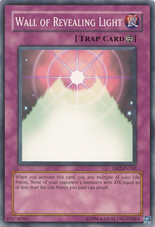 Wall of Revealing Light DR2-EN162 card from Dark Revelation Volume 2