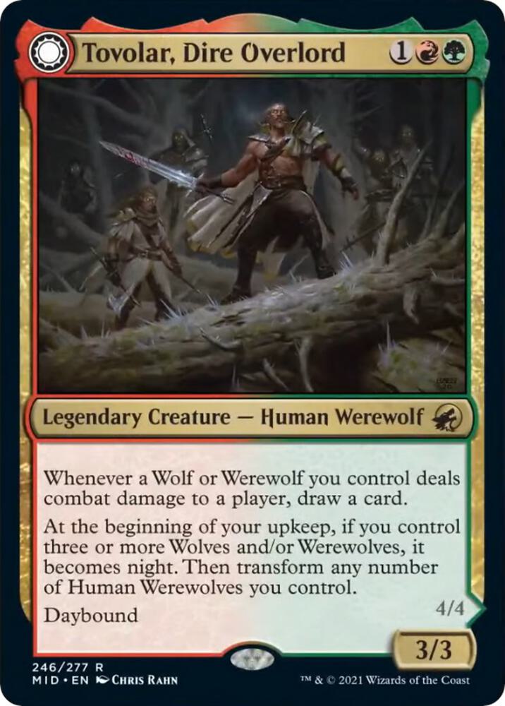 Tovolar, Dire Overlord 246 card from Innistrad: Midnight Hunt
