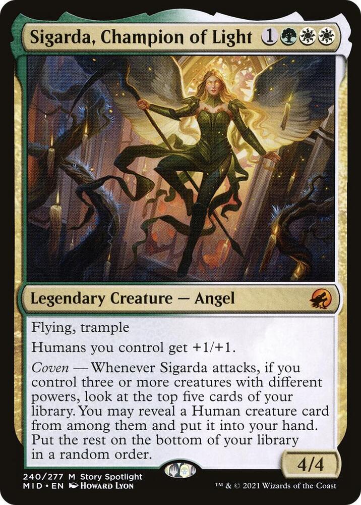 Sigarda, Champion of Light 240 card from Innistrad: Midnight Hunt