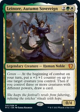 Leinore, Autumn Sovereign 1 card from Commander: Innistrad: Midnight Hunt