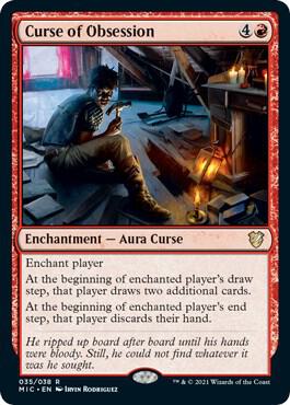 Curse of Obsession 35 card from Commander: Innistrad: Midnight Hunt