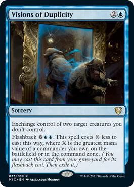 Visions of Duplicity 33 card from Commander: Innistrad: Midnight Hunt