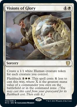 Visions of Glory 32 card from Commander: Innistrad: Midnight Hunt
