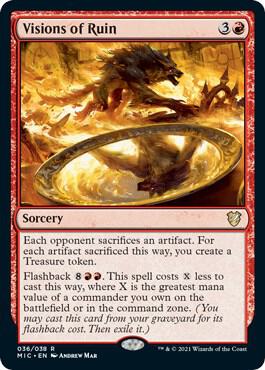 Visions of Ruin 36 card from Commander: Innistrad: Midnight Hunt