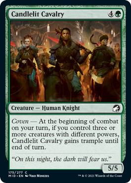 Candlelit Cavalry 175 card from Innistrad: Midnight Hunt