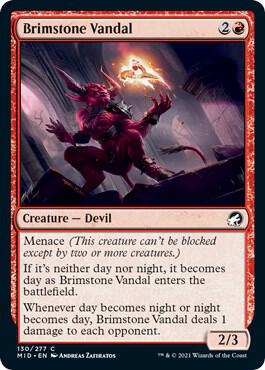 Brimstone Vandal 130 card from Innistrad: Midnight Hunt