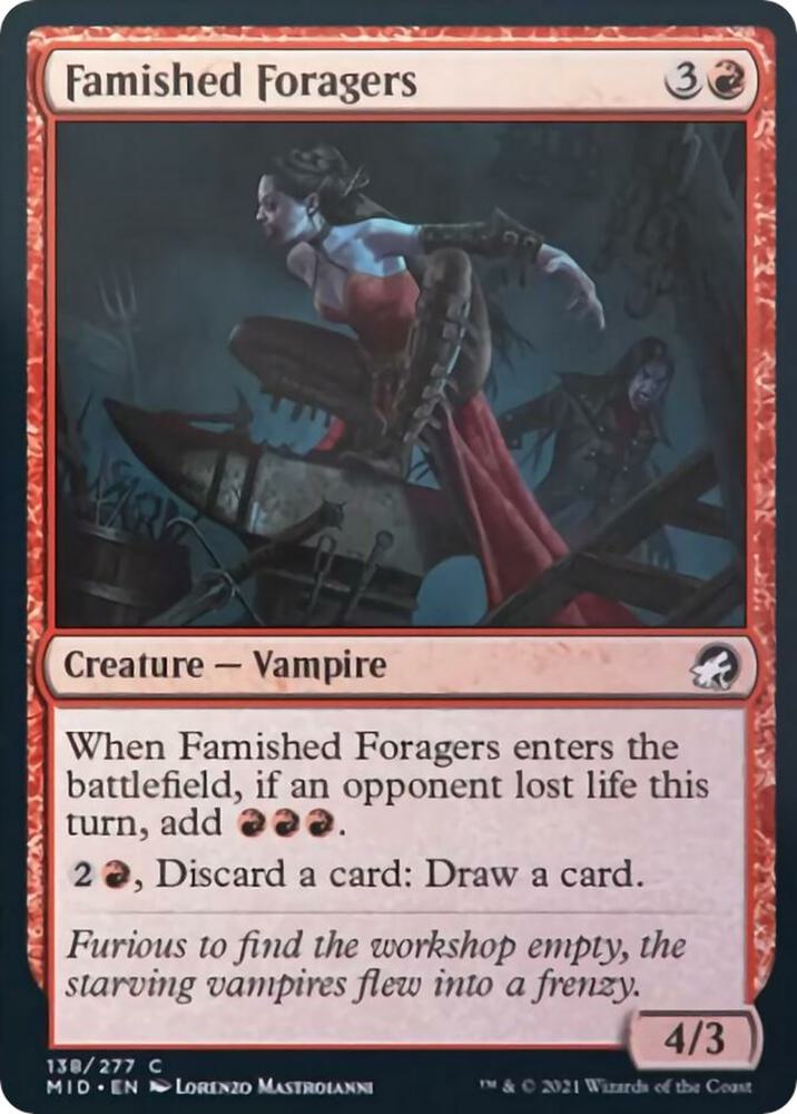 Famished Foragers 138 card from Innistrad: Midnight Hunt