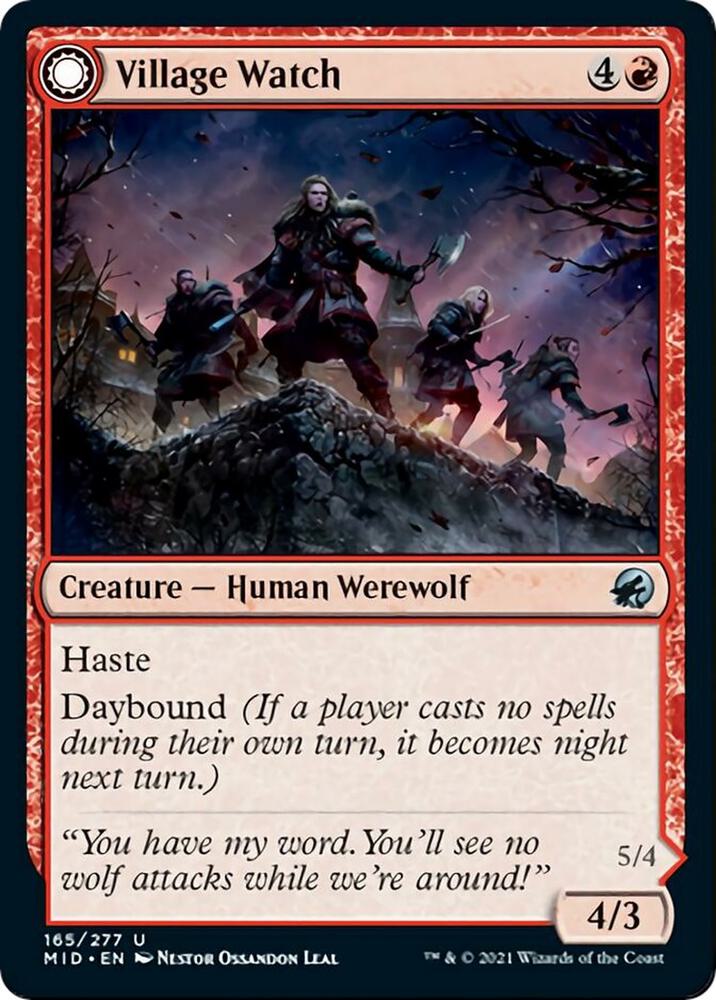 Village Watch 165 card from Innistrad: Midnight Hunt