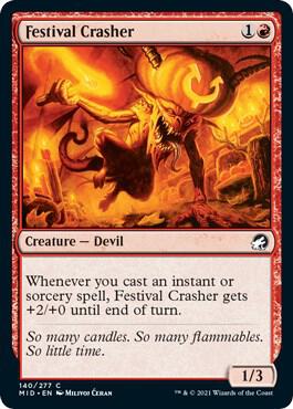 Festival Crasher 140 card from Innistrad: Midnight Hunt