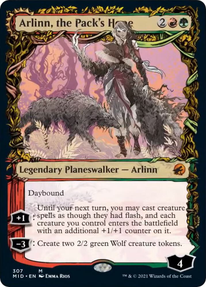 Arlinn, the Pack's Hope (Showcase) 307 card from Innistrad: Midnight Hunt
