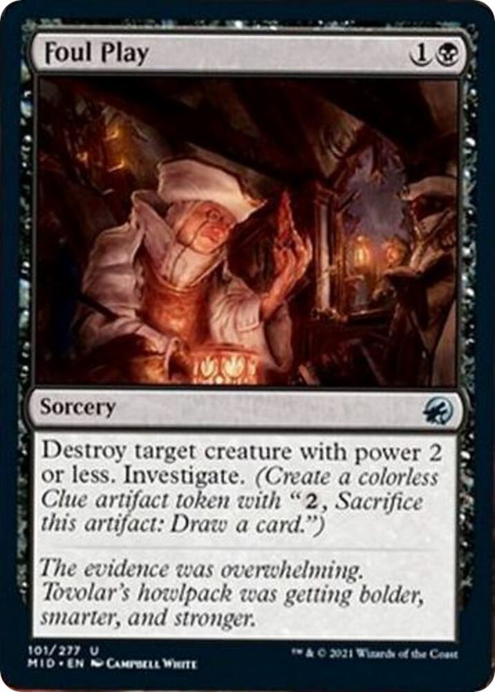 Foul Play 101 card from Innistrad: Midnight Hunt