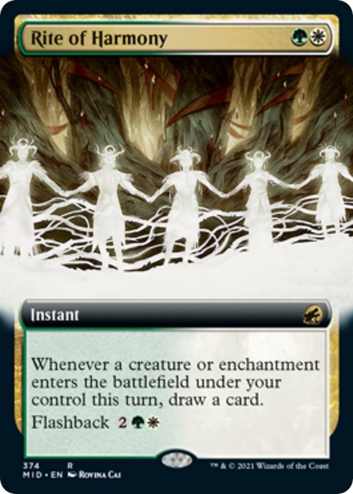Rite of Harmony (Extended Art) 374 card from Innistrad: Midnight Hunt