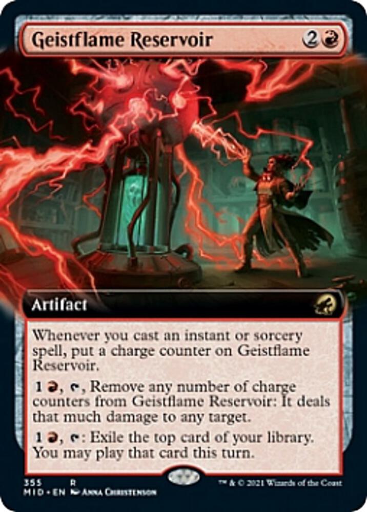 Geistflame Reservoir (Extended Art) 355 card from Innistrad: Midnight Hunt