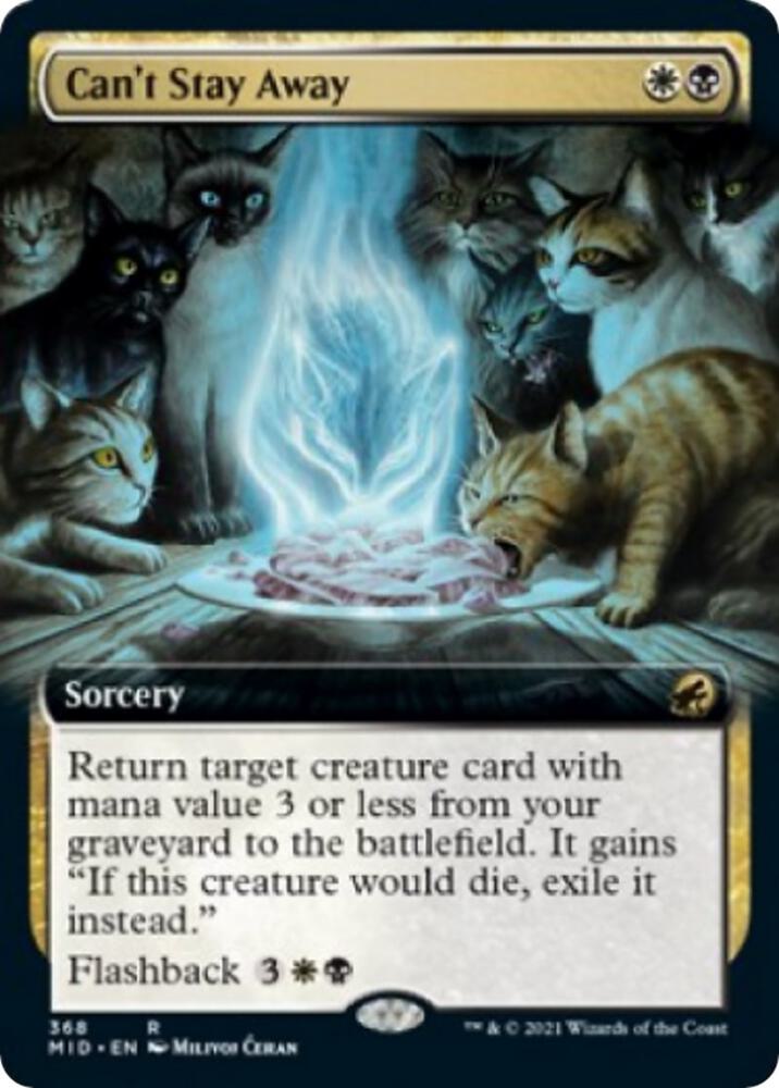 Can't Stay Away (Extended Art) 368 card from Innistrad: Midnight Hunt