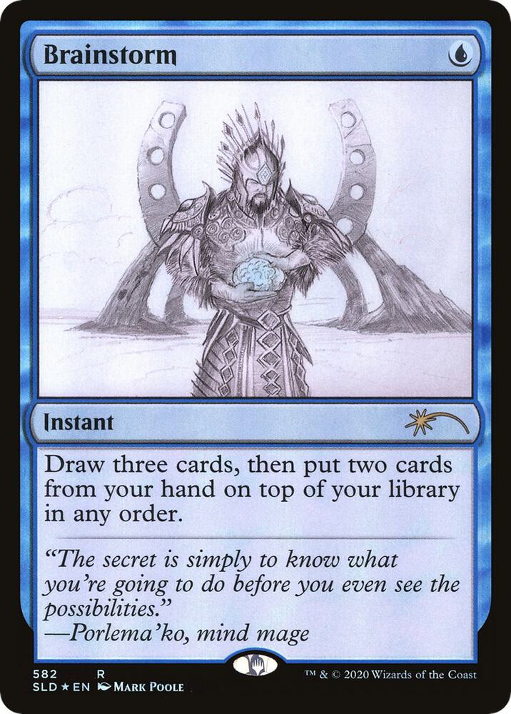 Brainstorm (Sketch Showcase) 582 card from Secret Lair Drop Series
