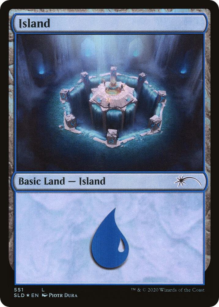 Island 551 card from Secret Lair Drop Series