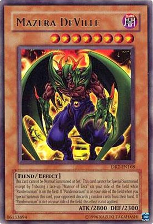 Mazera DeVille DR2-EN168 card from Dark Revelation Volume 2