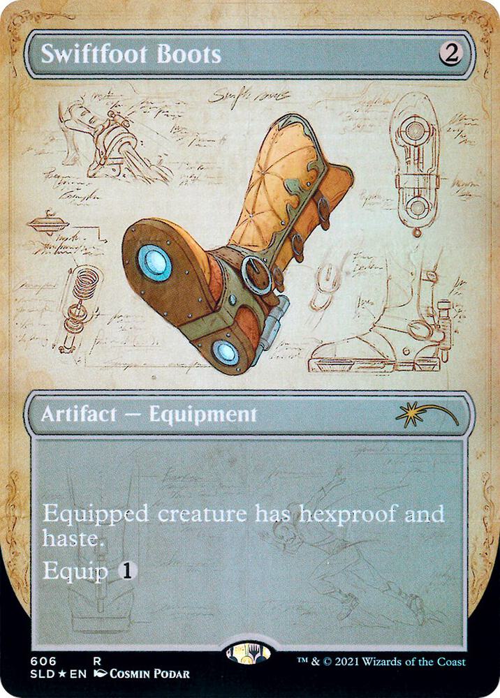 Swiftfoot Boots 606 card from Secret Lair Drop Series