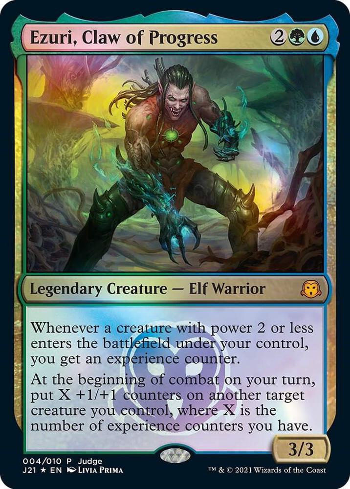 Ezuri, Claw of Progress 4 card from Judge Promos