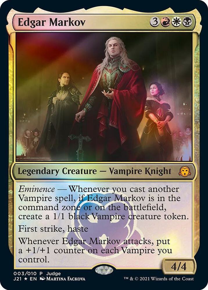 Edgar Markov 3 card from Judge Promos