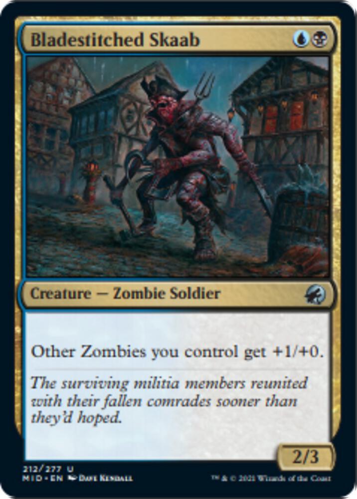 Bladestitched Skaab 212 card from Innistrad: Midnight Hunt