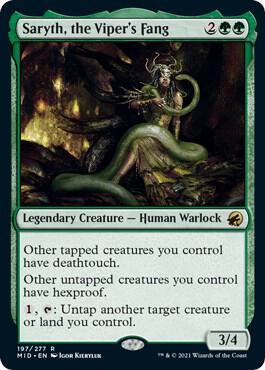 Saryth, the Viper's Fang 197 card from Innistrad: Midnight Hunt