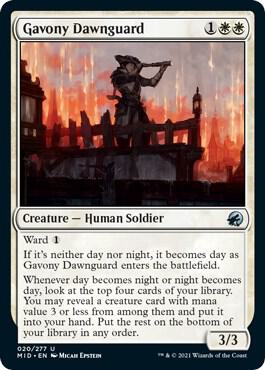 Gavony Dawnguard 20 card from Innistrad: Midnight Hunt