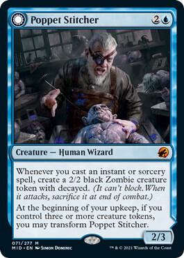 Poppet Stitcher 71 card from Innistrad: Midnight Hunt